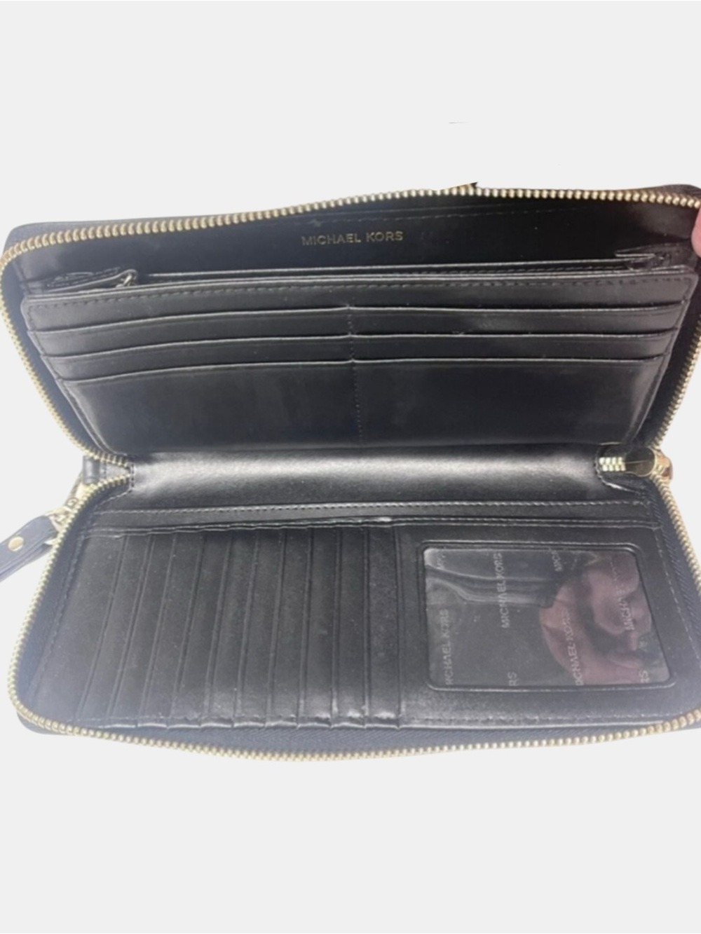 Michael Kors Large Continental Wallet Calf Hair Cheetah Print Butterscotch - Picture 4 of 7